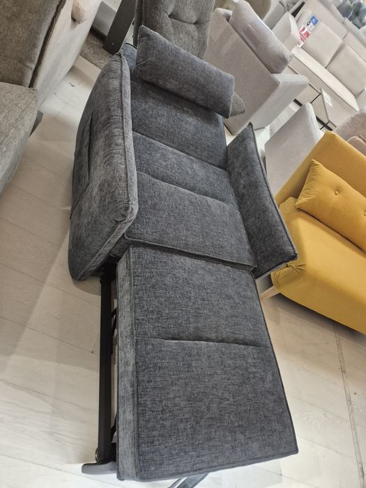 Cadeirão com cama reclinável Cinzento