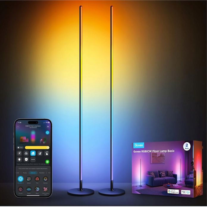 Zestaw 2 lamp podłogowych RGBIC LED Govee H6076A