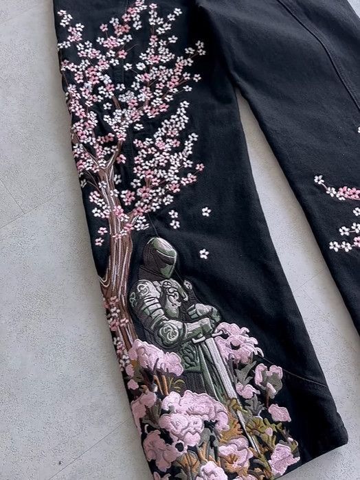 Джинси сакура/широкі джинси