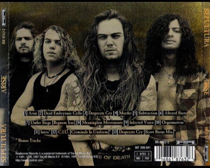 Sepultura - Arise CD