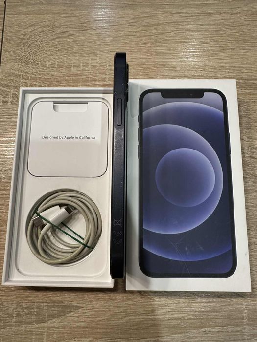 Apple iPhone 12 128 GB Czarny | Bateria 100% | Komplet | Stan BDB