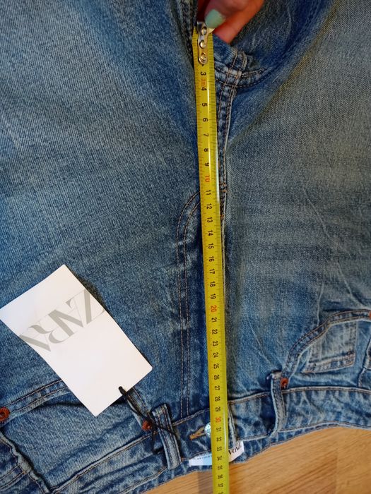 Zara nowe jeansy ankle lengh wysoki stan 34