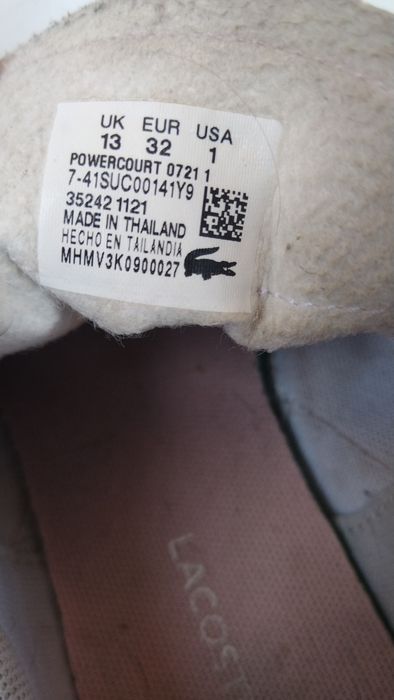 Lacoste кроссовки для девочки, 32 р