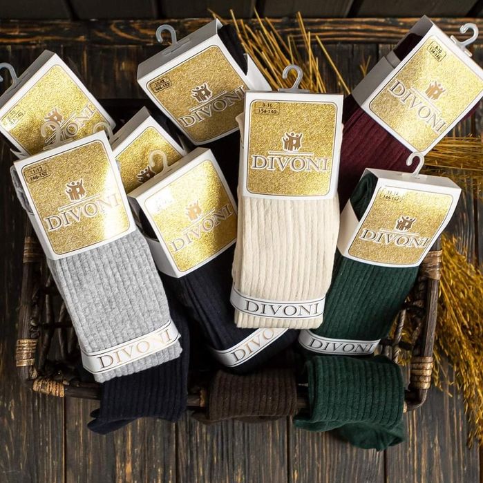 Улюблені дитячі колготи у рубчик, 95% бавовна