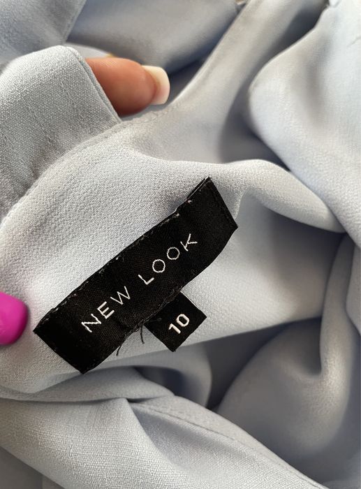 Sukienka trapezowa zwiewna cienkiutka na szelkach S M