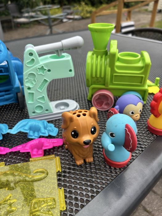 Ciastolina zestaw playdoh play doh odkurzacz piesek pieczątki