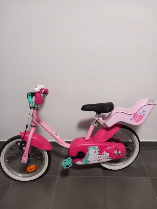 Bicicleta com carrinho para Bonecos
