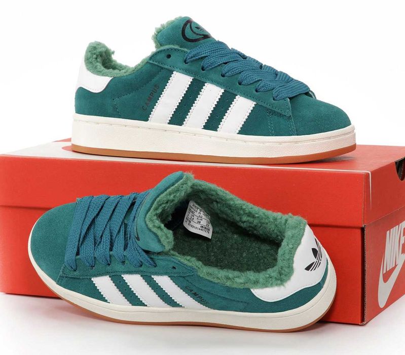 Зимові Жіночі Кросівки Adidas Campus (Хутро)36-41 (Без Предоплати)