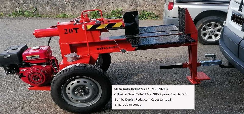 Rachador de lenha 20Ton com motor gasolina 13hp