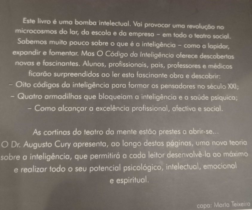 O Código da Inteligência - Augusto Cury