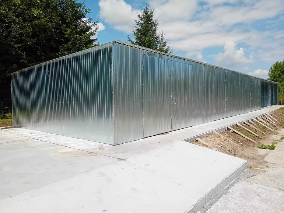 Garaż blaszak 6x8 PRODUCENT RÓŻNE Garaż blaszany Magazyn 6x10 8x8 5x7 6x6 7x7 6x9 7x9 5x10 Duży garaż blaszak na wymiar zamówienie Wiata hala Garaż