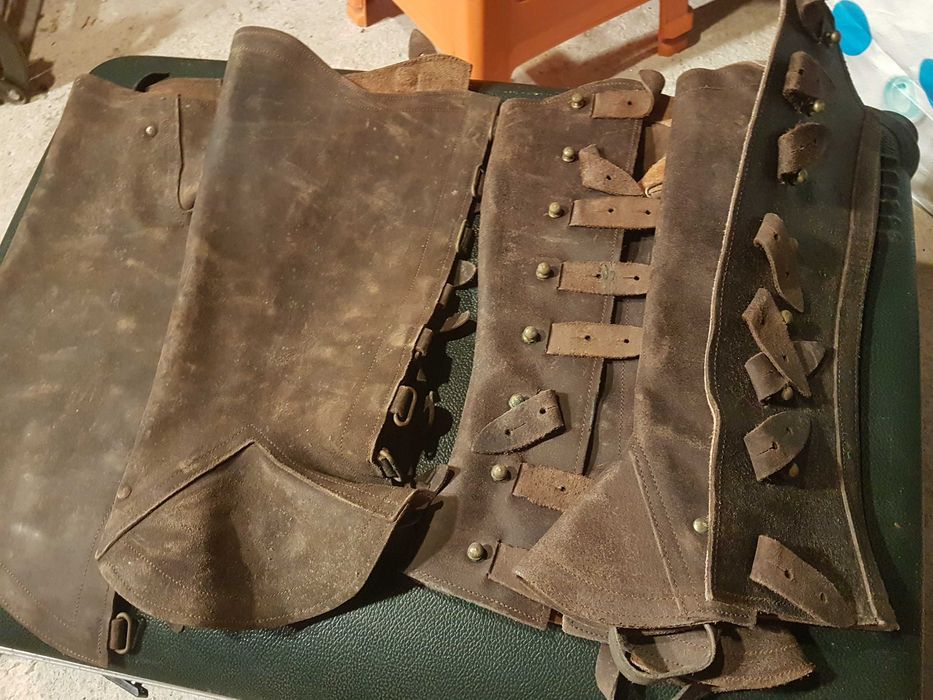 Polainas em couro equitação