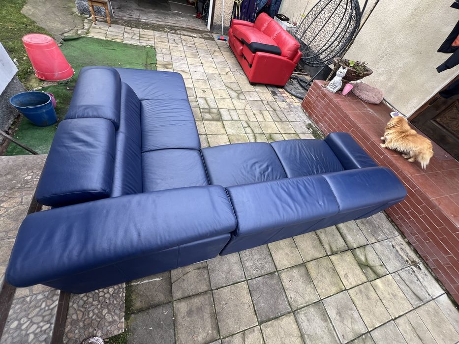 Шкіряний диван кутовий