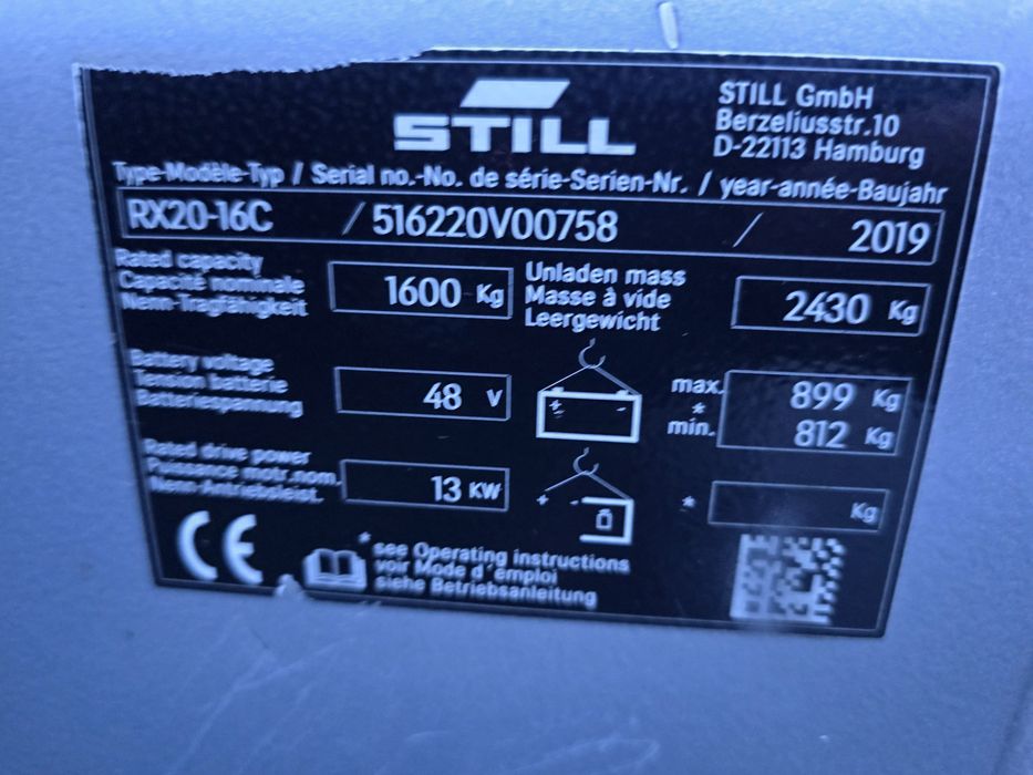 Still Rx 20 -1.6T elektryk gwarancja