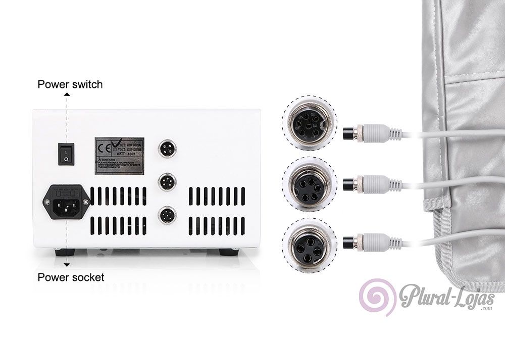 Manta Termica Sudação Estetica 3 Zonas 80ºC