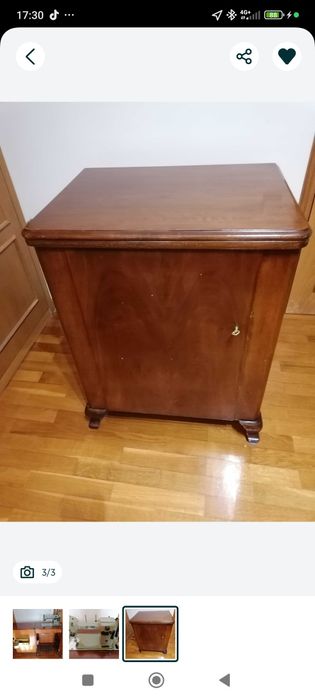 Móvel de máquina de costura