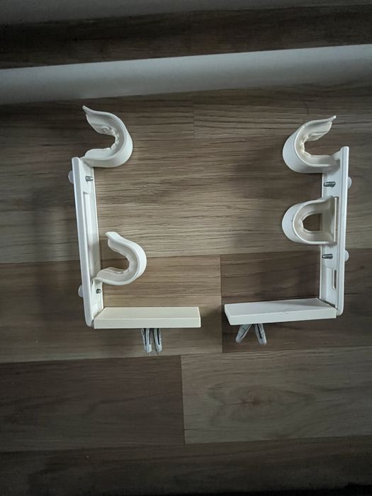 Sprzedam Bekrafta podwojny karnisz, komplet, biały Ikea