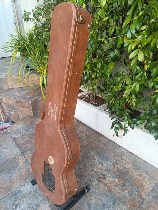 Case Gibson SG 80’s/90’s - Brown/Pink - Hardshell Hardcase Estojo Mala