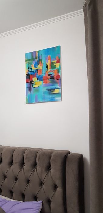 Картина 40/65, абстракция, лофт, интерьер, акрил, на холсте