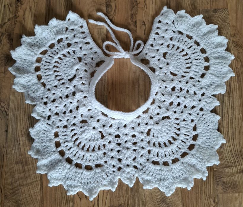 Kołnierz pelerynka crochet collar