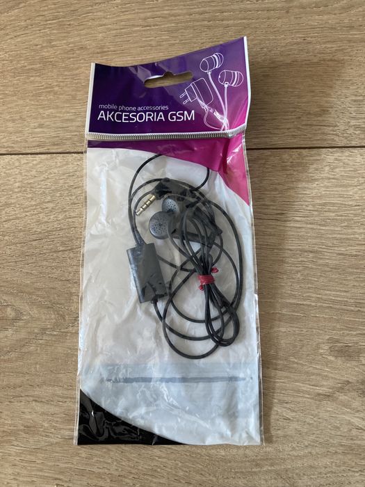 Słuchawki LG z mikrofonem jack 3,5 mm