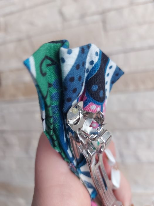 Spinka do włosów kokardka mucha retro vintage kolorowa