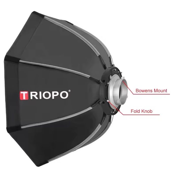 Софтбокс Triopo 65 см з кріпленням Bowens + соти