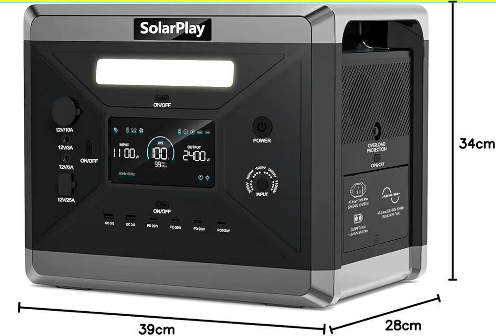 Зарядна станція SOLARPLAY Q2501 2,4 квт 2160Wh.В НАЯВНОСТІ.