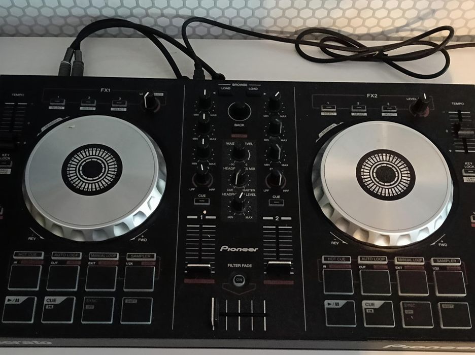 Controlador Pioneer DDJ-SB+Colunas+Amplificador