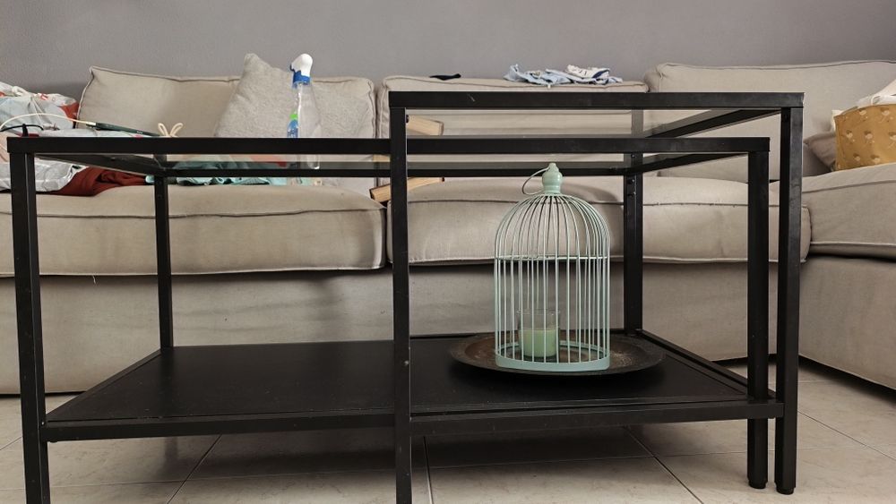 Mesa de centro e apoio VITTSJÖ (IKEA)
