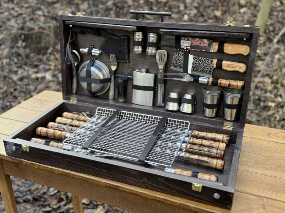 НЕЙМОВІРНИЙ подарунковий набір шампурів в кейсі! Для справжніх Героїв!