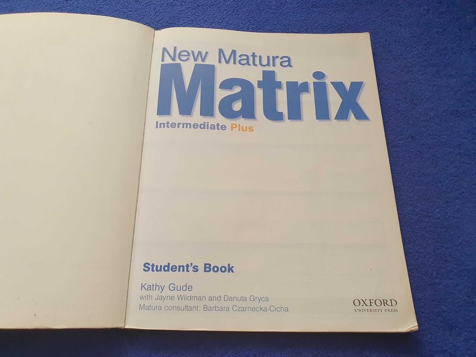 New Matura Matrix Intermediate Student's Book
