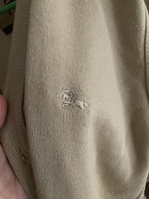 Burberry sweter nude kardigan M L 38 40 beżowy