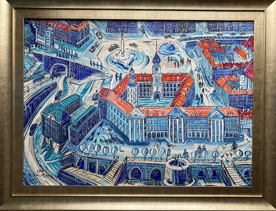 E.  Dwurnik org. Obraz Zamek Królewski 2017 wymiary b. Ramy 73/100 cm