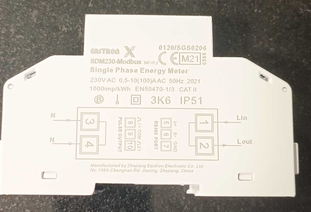 Smart Meter - EASTRON - SDM230  Modbus