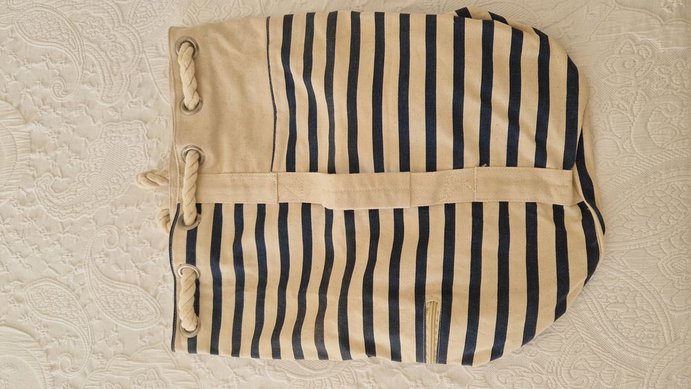 Saco de riscas azul e beje La Redoute