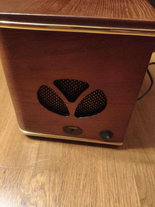 Radio sieciowe AM, FM Westfalia z CD Retro drewno piękne stylowe