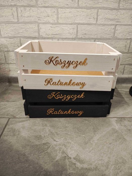 pudełko na obrączki koperty wieszaki koszyki księga