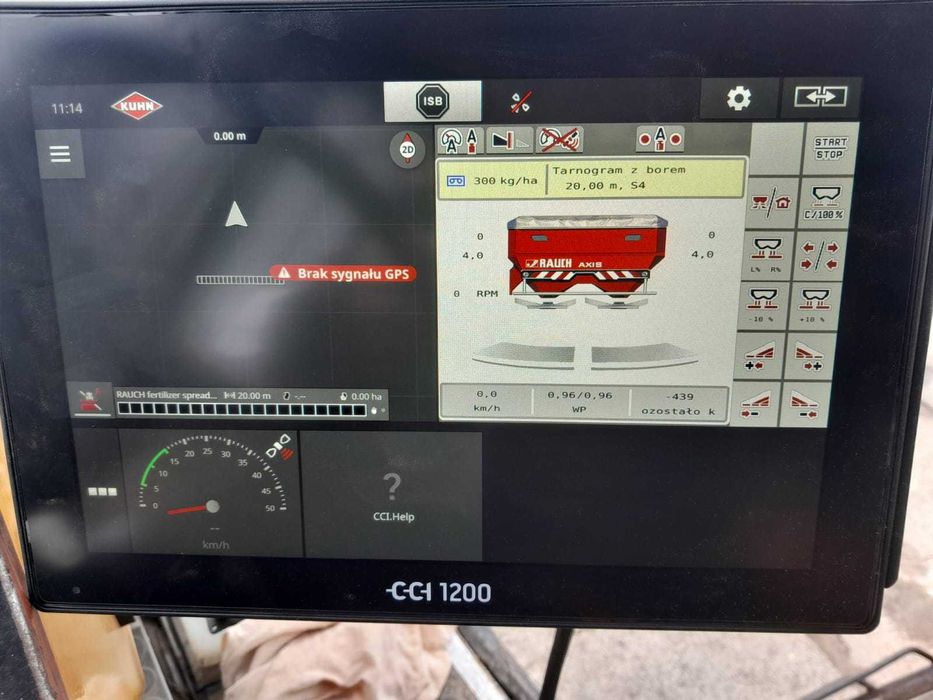 Terminal ISOBUS CCL1200 Kuhn/Rauch z anteną