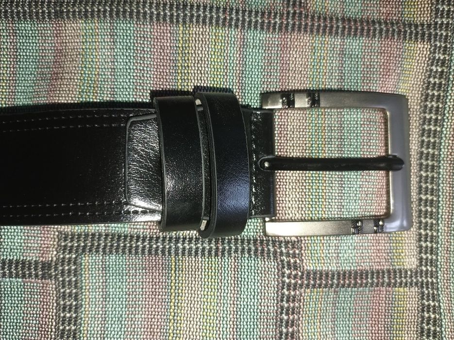 Чоловічий ремінь із натуральної шкіри 50-130 см.