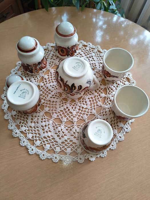 Włocławek Koło ceramika fajans - zestaw 28 elementów