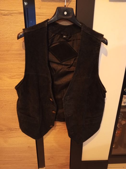 Sprzedam skórzana kamizelkę męska