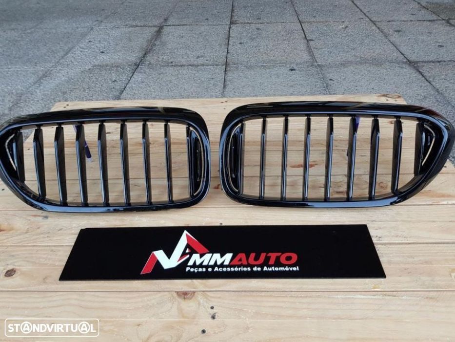 Grelhas BMW Série 5 G30 G31 Look M5 Preto Brilho