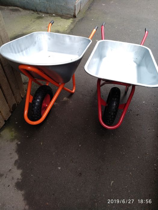 Тачка 100л 120л 130л 150л строительные + колеса+ скаты + корыта на зап