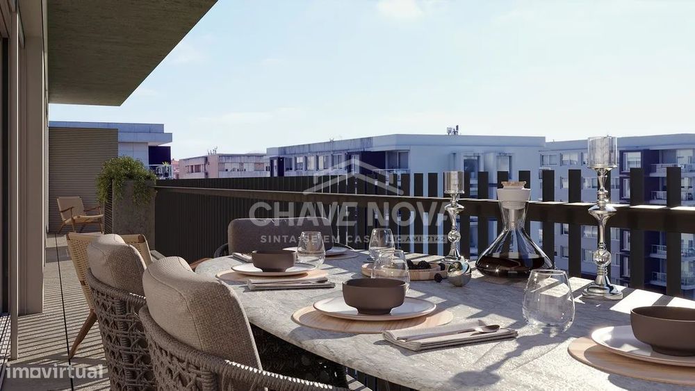 Apartamento T3 Novo c/Varanda (23.30m2) em Canidelo