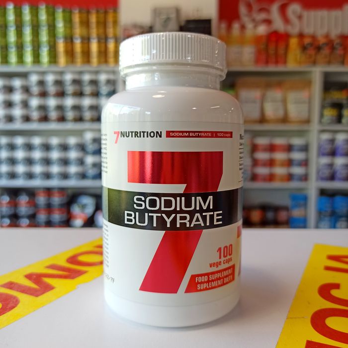 7NUTRITION Sodium Butyrate 100kaps, Maślan Sodu 500mg, Zdrowe jelita