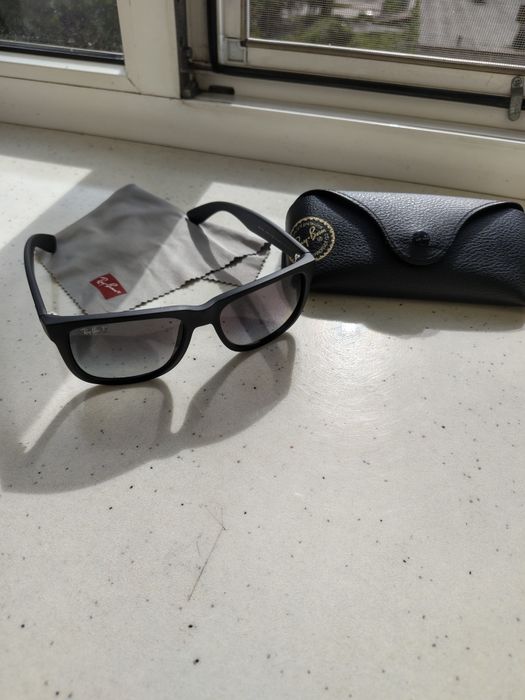 Rayban Justin rb4165 light grey gradient