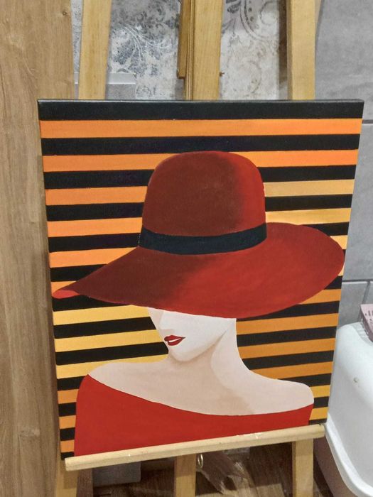 Obraz Dama W Kapeluszu