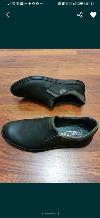 Skórzane Buty Męskie Wsuwane Lekkie Wygodne