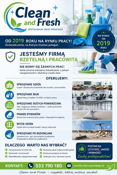 Sprzątanie szkół